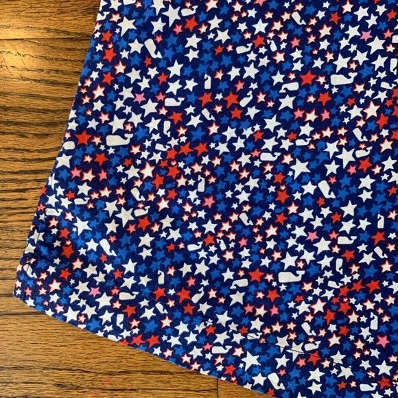 New VINEYARD VINES Whales Stars Americana Red White Blue Print Tunic Top M L - Picture 2 of 4